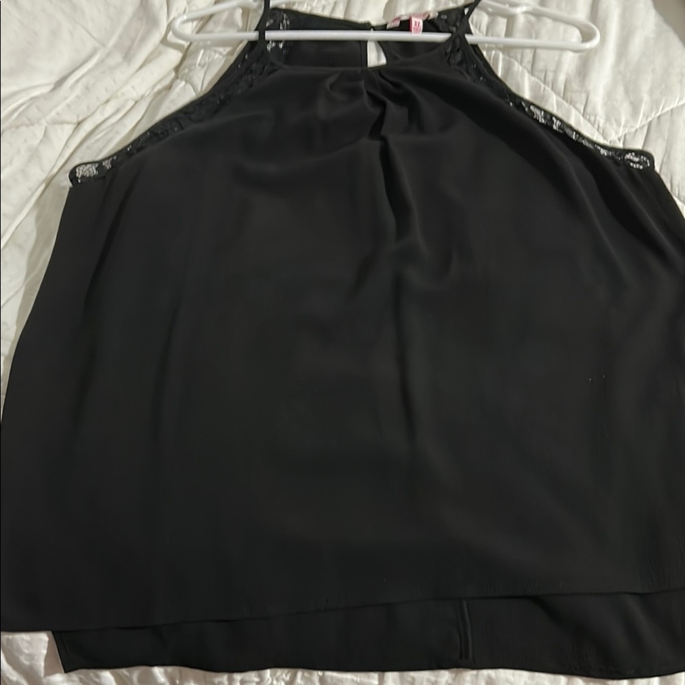 Candie's Black Halter Top Blouse